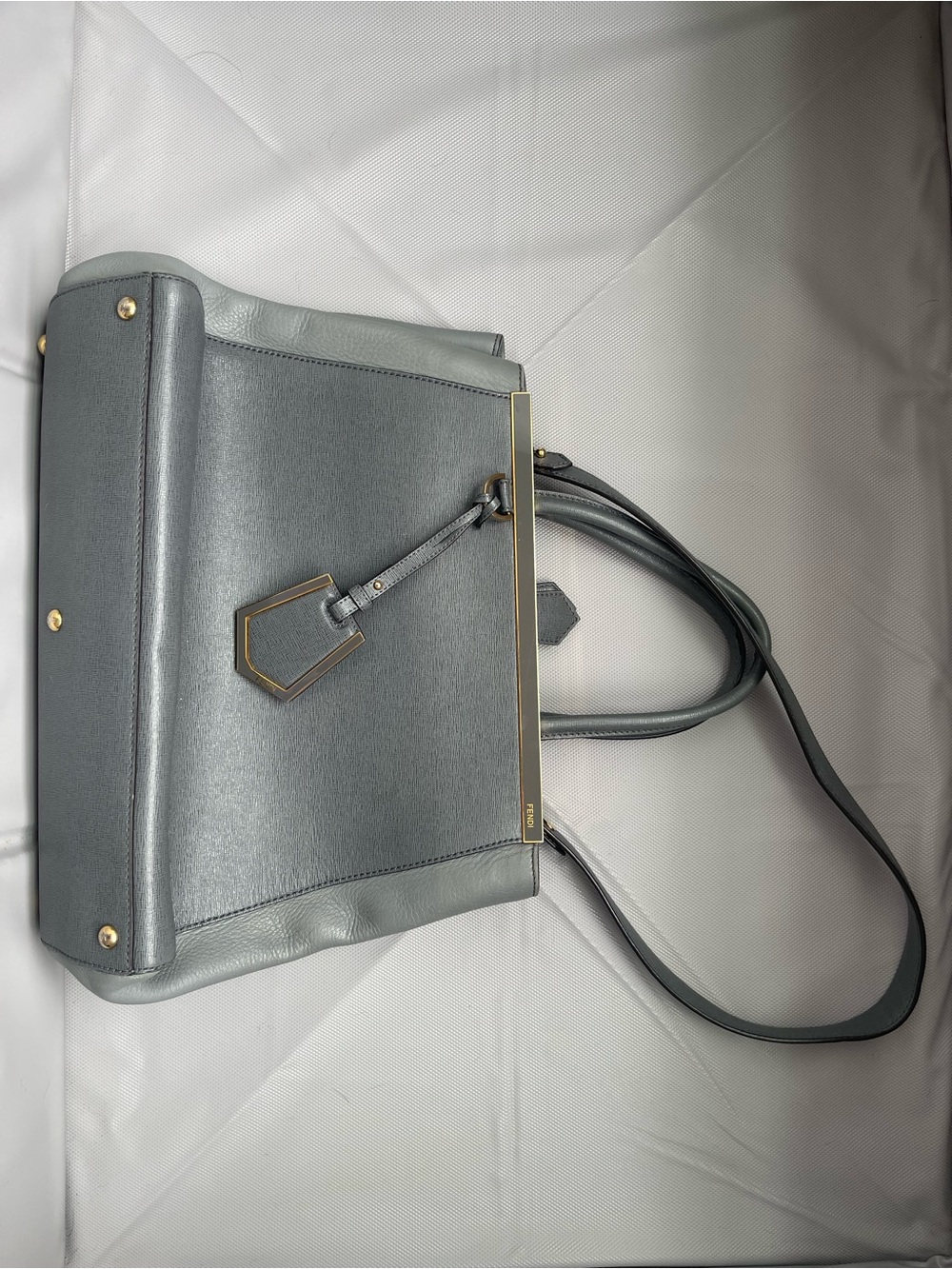 Fendi Patent Leather Petite 2Jours Tote